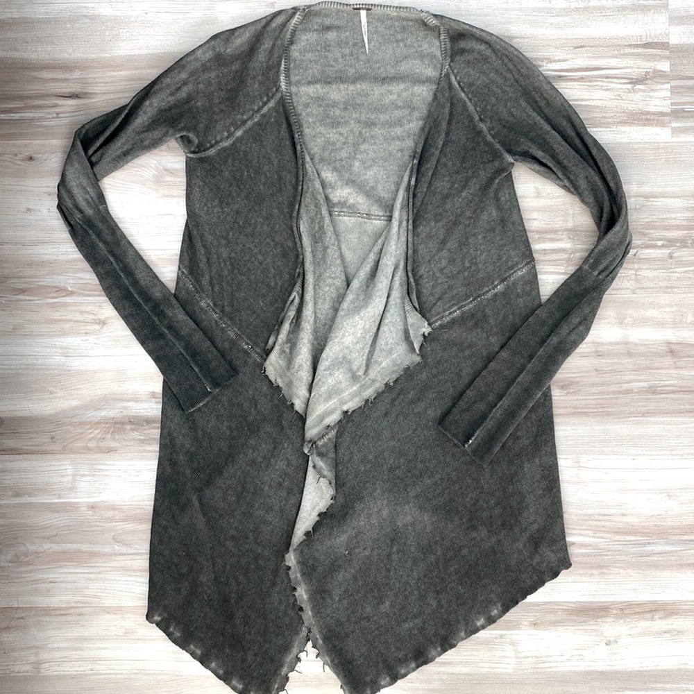 ❤️ Free People Green Jacket Cardigan NWOT